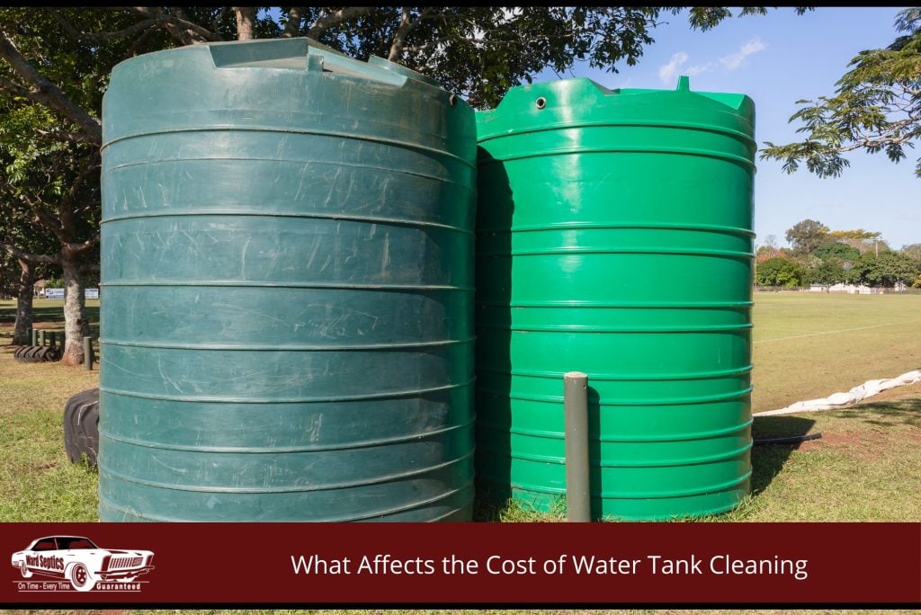 Clean water tank interior after professional tank clean out service