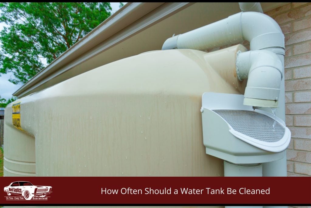 Residential rainwater tank used for household water supply
