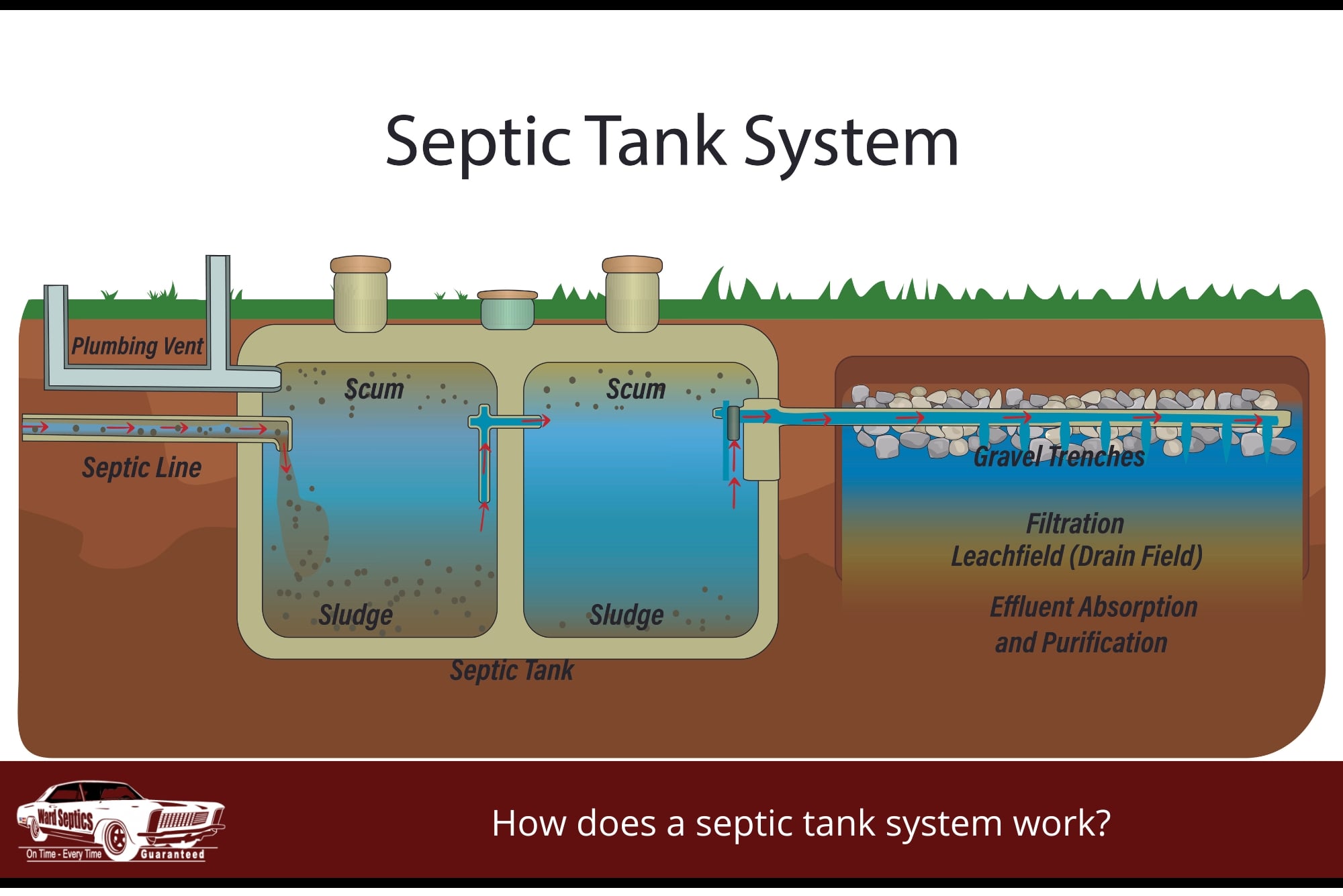 How does a septic tank system work