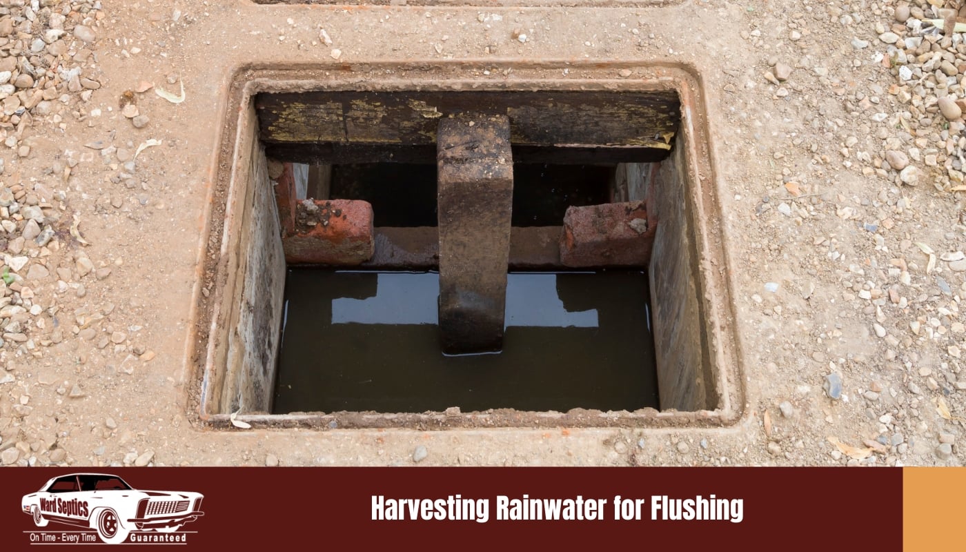 septic system filled with rainwater