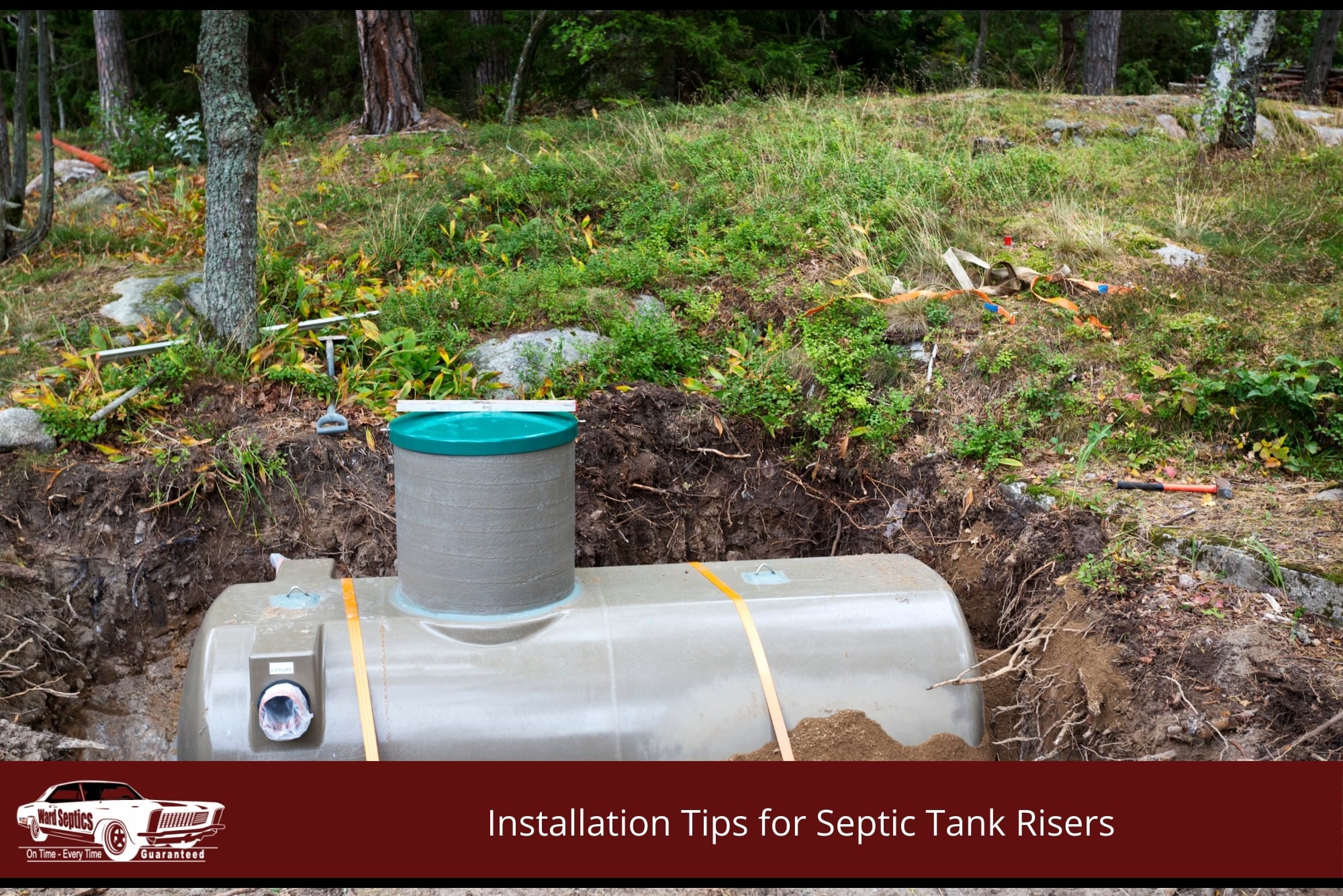 Septic tank system under the soil