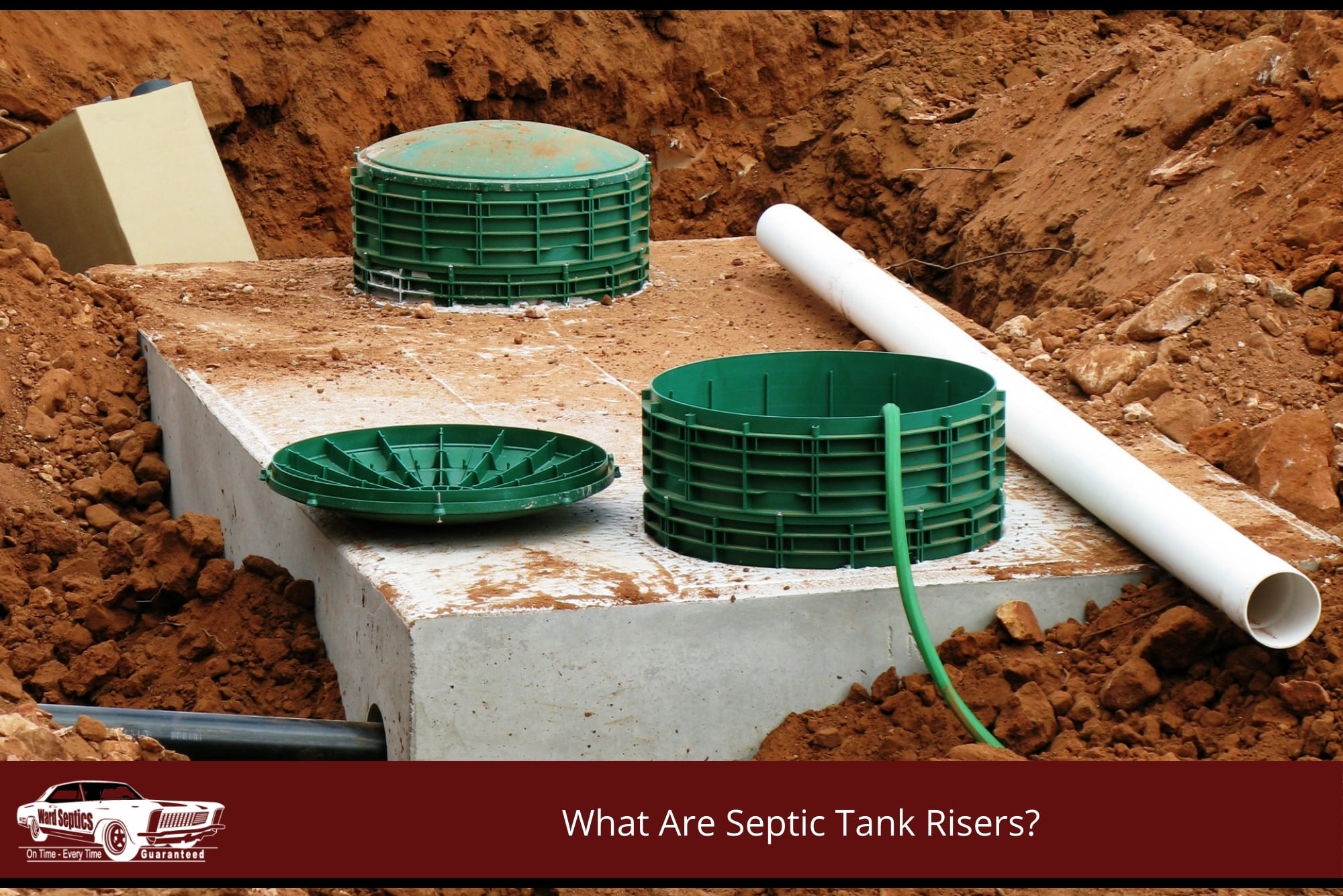 Septic Tank Risers installed in the septic system